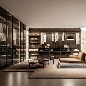 Armario de Diseño Moderno y Lujoso para Guardar Ropa, Armario de Dormitorio Negro, Vestidor de Lujo, Armario Moderno, Vestidor - Product Image 1