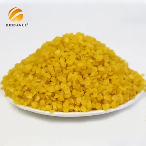 BEEHALL黄色原料廉价蜂蜡白色纯食品级蜂蜡散装有机天然蜂蜡价格颗粒