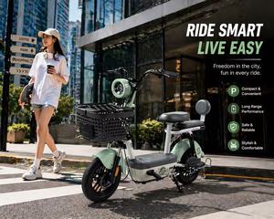 Scooter Elettrico Urbano Leggero 350W 48V, Motociclette Elettriche Leggere per Città - Product Image 1