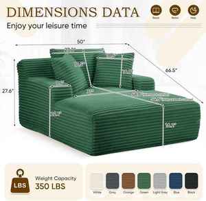 Ghế <span class=keywords><strong>sofa</strong></span> đa năng hiện đại, tối giản, hình vuông, kiểu lười, mô đun, nén chân không, chất liệu nhung bền, thân thiện với môi trường, một chỗ ngồi, có thể làm giường - Product Image 2