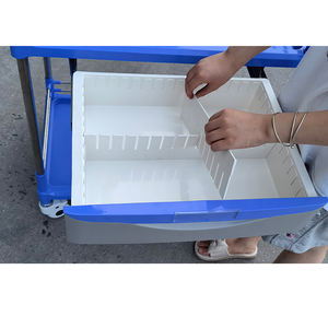 EM-ET129 פלדה פלדה טרולי טיפול נייד עגלת עגלות - Product Image 3