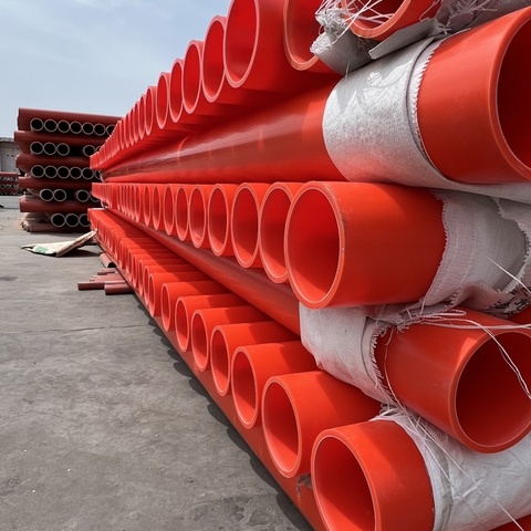 New Arrivals Non-toxic Underground Orange Electrical Pipe Conduit Pipe Plumbing Materials Mpp Pipe for Conveying Water