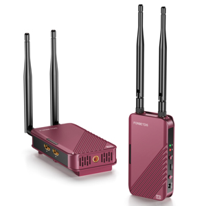 4K <b>Wireless</b> HD-MI Video Transmitter and Receiver with Loop Out 1300FT 0.06s Delay from DSLR,Laptop,Setop Box to TV/<b>Projector</b> - Product Image 1