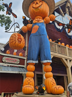 Décorations géantes en résine et fibre de verre : Casse-noisette de Noël, Soldat, Citrouille d'Halloween, Clown – Têtes interchangeables