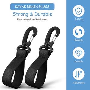 Kayak Paddle Holder Hanger dupla face adesivo Pesca Kayak Rack de armazenamento com Nylon Strap Belt e Paddle Clip - Product Image 5