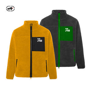 Veste manteau polaire d'extérieur d'hiver personnalisée à la mode fermeture éclair complète fabricant de veste polaire Sherpa pour hommes - Product Image 4