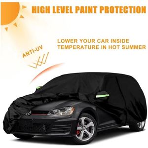 Funda Impermeable para Coche, Reemplazo Personalizado para VW <span class=keywords><strong>Golf</strong></span> 2003-2025 con Puerta con Cremallera y Bandas Antiviento para Protección Contra Nieve, Lluvia, Polvo y Granizo - Product Image 3