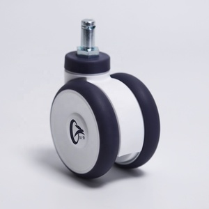 Rodízio de Nylon Plástico de Alta Qualidade 3 Polegadas com Roda Dupla para Carrinho Hospitalar e Dispositivos Médicos - Product Image 2