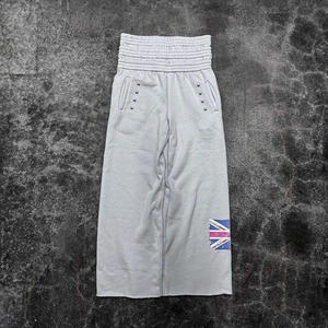Produttore personalizzato pantaloni da Jogging larghi a vita a doppio strato oversize in cotone spugna francese con stampa pantaloni larghi da uomo - Product Image 2