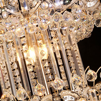 JYLIGHTING Lustre LED moderne en cristal pour salon, projet mariage doré, escalier tournant, hôtel de luxe, hall de villa