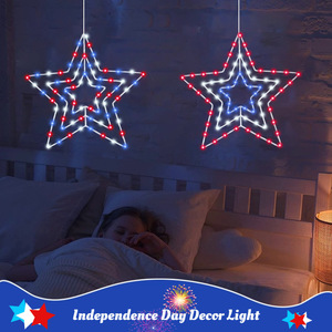 RMT CTRL High Quality Waterproof <strong>LED</strong> <strong>Star</strong> Light American Independence Day &amp; Christmas Holiday Party Decorative Light IP65 Rating - Product Image 2