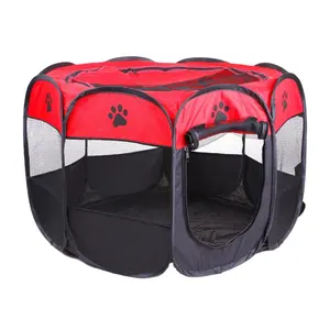 조절 개 playpen Suppliers-텐트 휴대용 접이식 실내 야외 방지 이동식 그늘 커버 애완 동물 Playpen