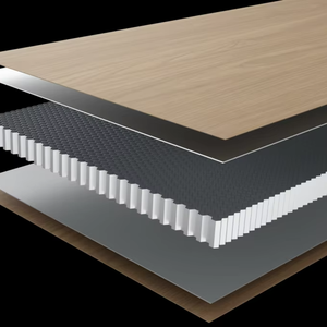 Curved Aluminum Honeycomb Panel with Cold Bending Technology for Modern Design Fireproof for Warehouse & Apartment - Product Image 1