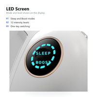 Appareil d'aide au sommeil portable, machine d'aide au sommeil de la taille d'une paume avec écran LED, 2 modes, 12 niveaux, Type-C