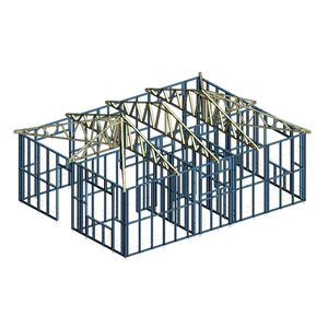 Villa préfabriquée légère en acier, design moderne, structure en acier, fabrication OEM Framemac. - Product Image 3