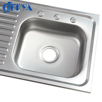Embarqué moderne sus201 robinet évier purificateur sortie goutte dans la main bol unique en acier inoxydable fabricant cuisine