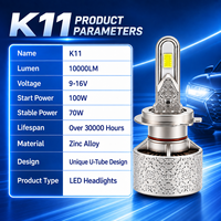 Ampoules LED pour voiture SFIDA K11, ampoule LED H4, ampoule LED H11, projecteur LED Bi LED, lentille Bi LED H4, phare de voiture