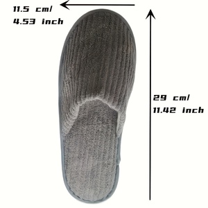 Chaussons d'intérieur - Tige en toile absorbant la transpiration et résistante aux taches, toutes saisons - Product Image 4