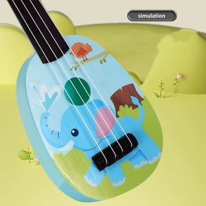 Ukulélé jouet de dessin animé, instrument de musique jouable pour les débutants, pour l'apprentissage et les cadeaux - Product Image 3