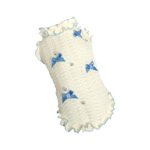 Gilet mignon pour chat et chien avec nœud imprimé décoratif, vêtements en coton d'été pour petits et grands chiots pour la saison de printemps - Product Image 6