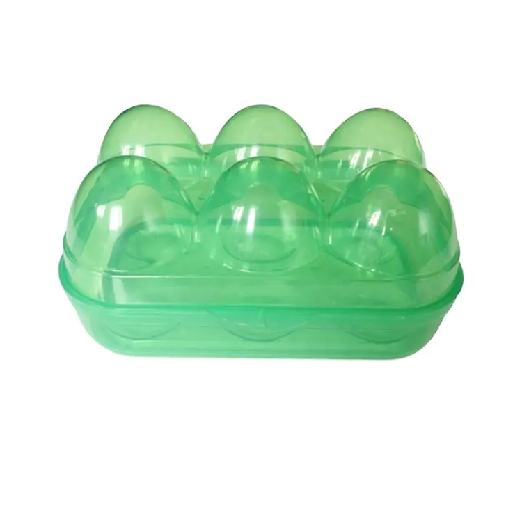 Plastic 6 Eieren Case Houder Transparant Ei Opbergdoos Container