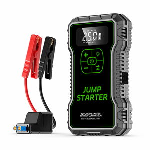 Compresseur d'air portable 150 PSI <span class=keywords><strong>pour</strong></span> <span class=keywords><strong>voiture</strong></span>, démarreur d'urgence, gonfleur de pneus, batterie externe <span class=keywords><strong>pour</strong></span> routiers longue distance - Product Image 1