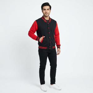 FINER THREADS Blouson universitaire pour homme avec écussons chenille style Letterman, broderie personnalisée, 100% Coton, respirant, 2026 - Product Image 1