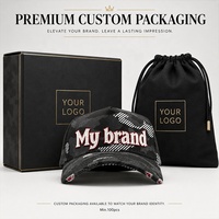 Casquette de baseball 5 panneaux en coton premium avec logo brodé personnalisé, appliqué camouflage, effet vieilli et déchiré, motif lettre courante