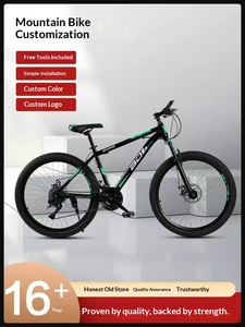 Sepeda Gunung Pria Dewasa 24/26 Inci 21 Kecepatan Rangka Baja Karbon Tinggi Rem Cakram Ganda Pedal Biasa Grosir - Product Image 2