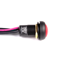 Toowei 12MM 12v illuminé étanche autobloquant momentané couleur dôme bouton poussoir Mini interrupteurs pour l'alimentation