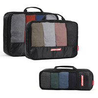 Cubes d'emballage de compression pour valises 3 pièces Cubes d'emballage noirs pour valise à main