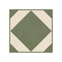 Carrelage antidérapant 200x200 vert nordique motif petite fleur pour cuisine, salle de bain et balcon – Vente en gros usine