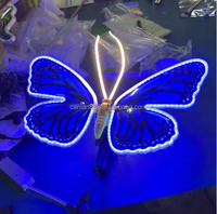 Luces LED de Mariposas 3D al por Mayor para Decoración de Escenarios, Bodas, Fiestas, Eventos y Carreteras, Luz Nocturna Eléctrica