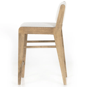 Charon Counter <b>Stool</b> Polyester, Acrylic, Solid Para <b>wood</b>, Poplar Plywood Durable High Bar <b>Stool</b> for Home Bar & Dining Room - Product Image 5