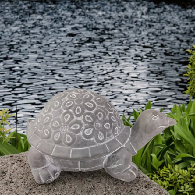 Wholesale Luxury Artificial 3D Lifelike Design Custom Cement Turtle Outdoor Garden Ornaments Animals Figurine Handmade Artifacts