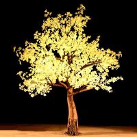 ANPU Großhandel Outdoor-Feiertagsbeleuchtung Motiv-Lichtdekoration 3m Warmweiß RGB LED Künstlicher Kirschblütenbaum IP65-zertifiziert