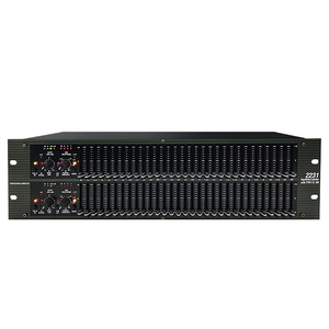 2231 3U profissional 2x31 banda gráfico equalizador High Pass filtro para sistema PA e Live Sound Frequency Control Best Deal - Product Image 1