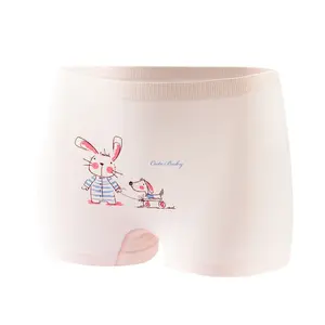 Kinderslipje Meisjes Boxers Schattige Cartoon Dierenprint Grote Kinderen Ademende Vier Hoek Baby Leggings