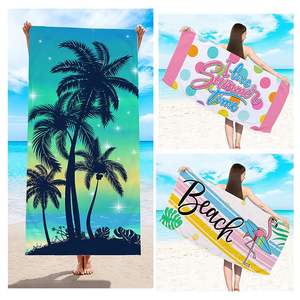 Nouvelle serviette de <span class=keywords><strong>plage</strong></span> d'été en microfibre à séchage rapide, sans sable, imprimée numériquement, motif mandala de cocotier en relief, tissu éponge, vente en gros - Product Image 2