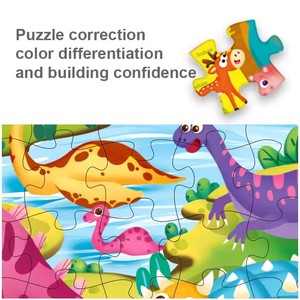 Puzzle Personalizzato Fai-da-Te con Cartoni Animati per Bambini |   Scatola Regalo con Puzzle Educativo in Cartone da 24/48 Pezzi |   Giocattoli Portatili in Cartone Bianco - Product Image 5