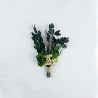 AX-049 Bouquet Créatif Vert Petit Corsage Fleurs Éternelles Transfrontalières pour E-commerce Souvenir Fleurs d'Ange Fête des Mères Noël