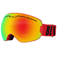 Lunettes de ski anti-buée BENICE pour hommes avec verrouillage latéral et étui rigide