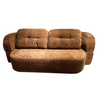 Canapé-lit convertible pliable en forme de U, housse amovible en micro-velours, 3 places, design italien pour salon moderne, petits espaces