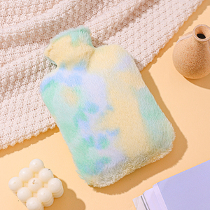 Nouveau sac chauffe-mains sac d'eau chaude en peluche dessin animé mignon Pvc bouteille d'eau chaude 500ml - Product Image 1