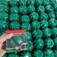 Jouet à presser en forme de pastèque rempli de billes, adorable balle sensorielle anti-stress en forme de fruit avec boîte cadeau pour enfants et adultes