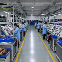 Harnais de câblage multi-cœurs sur mesure avec bornes pré-crimpées pour la connexion interne des machines industrielles
