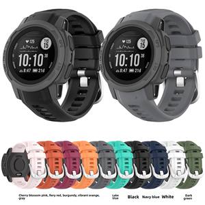 Bracelets de montre intelligente en silicone souple pour <span class=keywords><strong>bracelet</strong></span> <span class=keywords><strong>Garmin</strong></span> <span class=keywords><strong>Instinct</strong></span> 2S Band - Product Image 5
