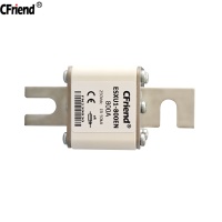 Fusible céramique-cuivre CFriend 800A 250Vdc 50kA à corps carré, à action rapide, type fourche ESXU1-800EN