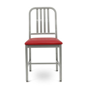 Mỹ Phong Cách Thương mại Nhà Hàng đồ nội thất chỗ ngồi bạc màu kim loại ghế ăn với đệm ghế - Product Image 4