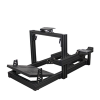 Chaise de simulation de conduite de jeu personnalisée Siège de course simulé avec support de volant
